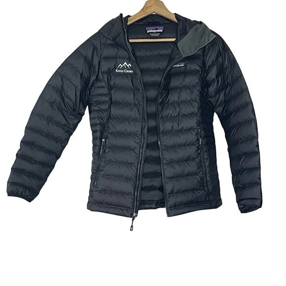 PATAGONIA DOWN SWEATER HOODIE BLACK WOMEN'S JACKET‎ SIZE XS - Picture 1 of 12